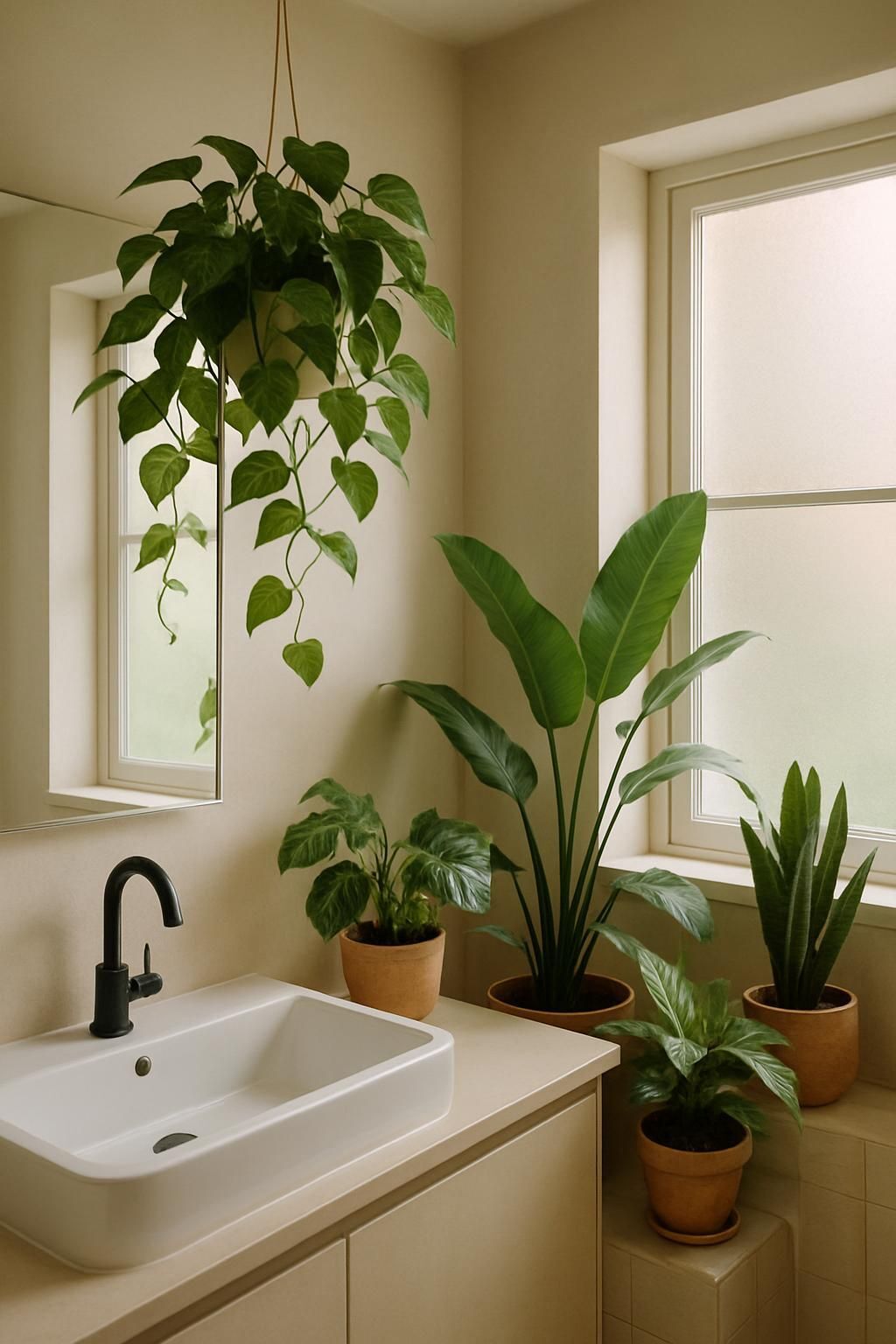 Découvrez 10 plantes parfaites pour embellir et purifier l'air de votre salle de bain, alliant esthétique et bien-être.