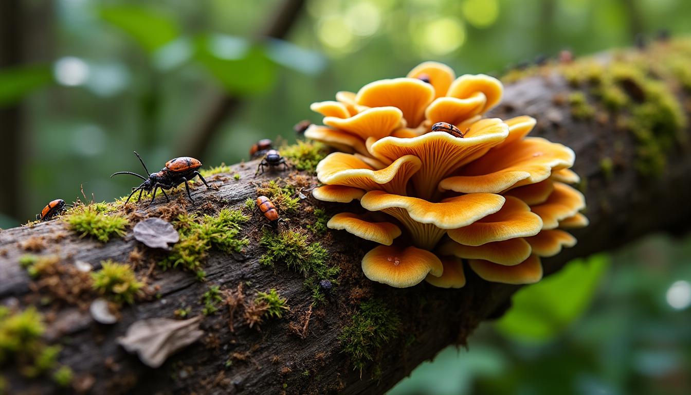 découvrez le rôle essentiel du champignon orange sur bois mort dans l'écosystème forestier et son importance pour le cycle de décomposition et la biodiversité.
